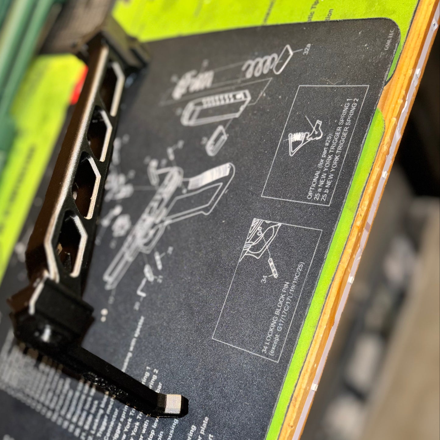 Rail style folding brace