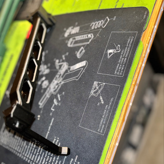 Rail style folding brace